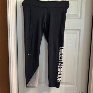Under Armour Black Leggings with Gray Detail